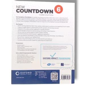 Inside pages of Oxford Countdown 6 showing algebra and geometry exercises
