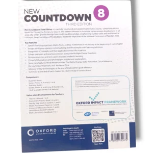 Inside pages of Oxford Countdown 8 showing exercises and diagrams