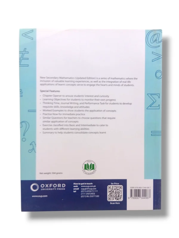 Inside view of Oxford New Secondary Mathematics 2 sample chapt