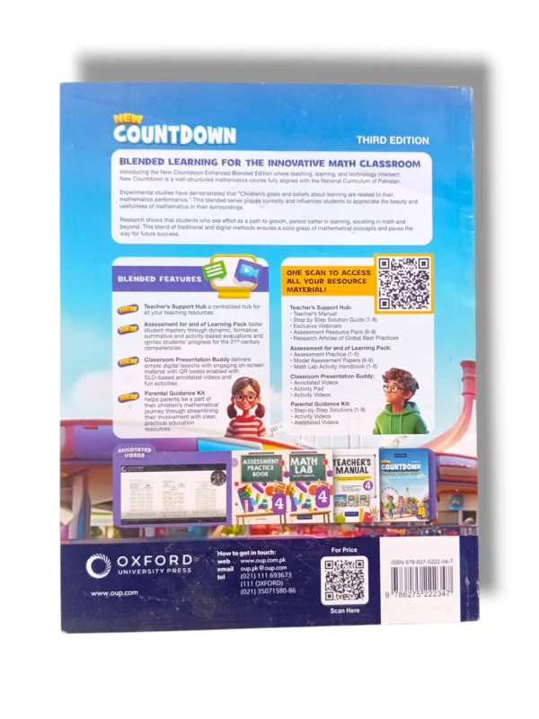 Inside pages of Oxford Countdown 4 showing math exercises