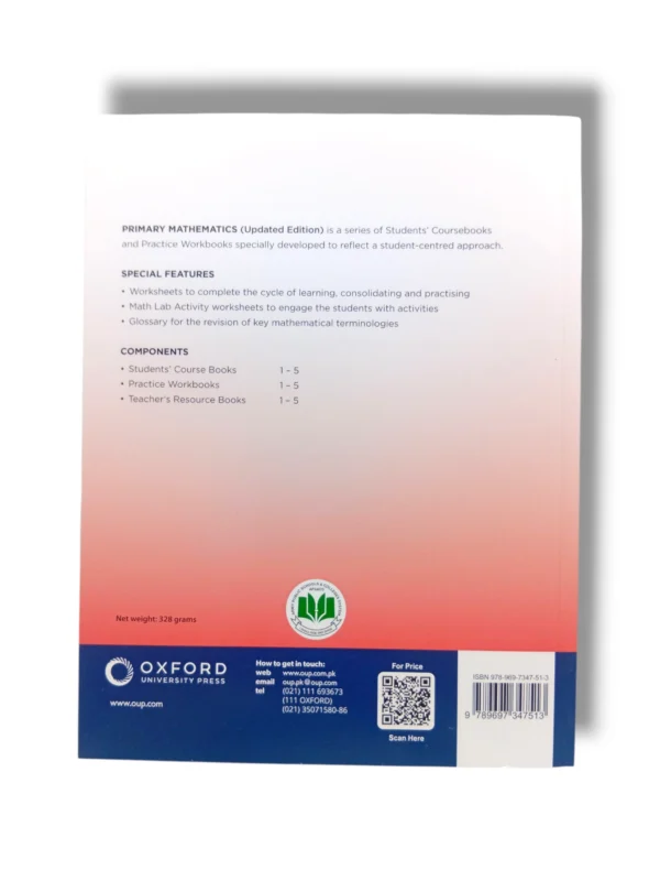 Inside pages of Oxford Primary Mathematics Workbook 1