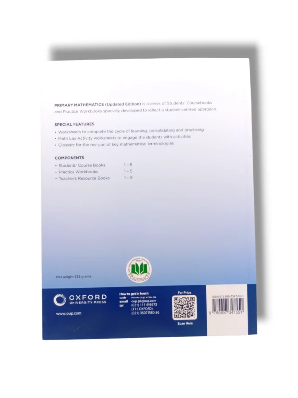 Inside pages of Oxford Primary Mathematics Workbook 5