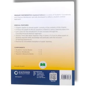 Inside pages of Oxford Primary Mathematics 1 with math exercises
