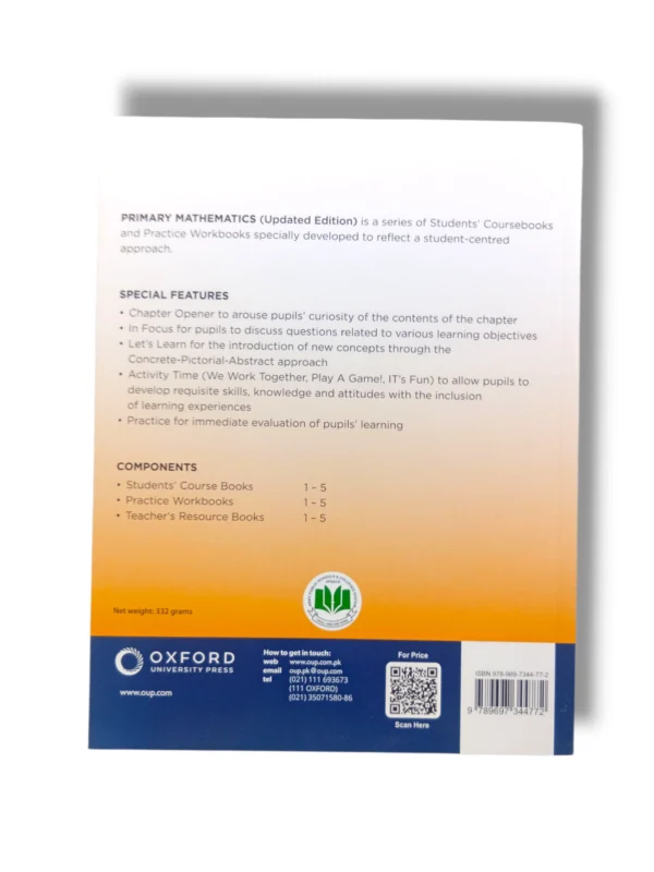 Inside page of Oxford Primary Mathematics 3 with math activities