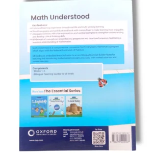 Back cover of Oxford Math Understood 2 showing publisher details and ISBN