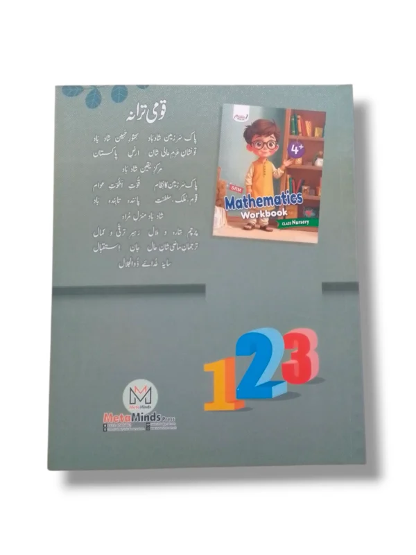Child learning with Meta Write Maths Workbook Nursery