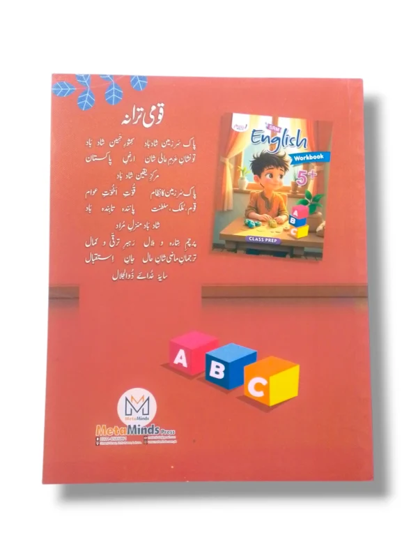 Child learning with Meta Write English Workbook Prep