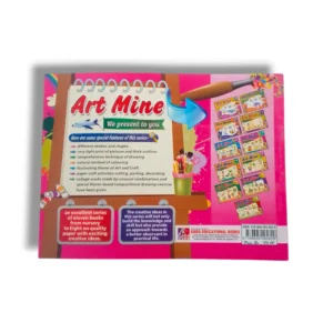 Inside pages of GABA Art Mine 3 with drawing and coloring activities