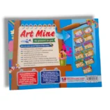 Inside pages of GABA Art Mine 2 with creative coloring activities