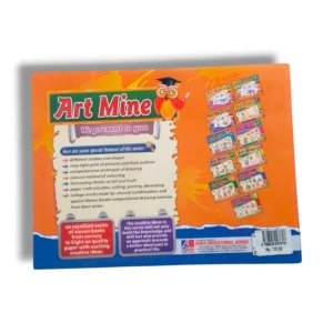 Inside pages of GABA Art Mine C showing creative drawing and coloring activities