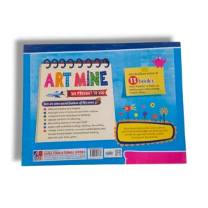 Inside pages of GABA Art Mine B showing coloring and craft activities