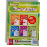 Inside pages of GABA Write and Learn 5 with sentence and paragraph writing exercises