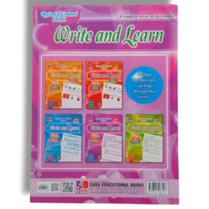 Inside pages of GABA Write and Learn 4 showing sentence writing exercises