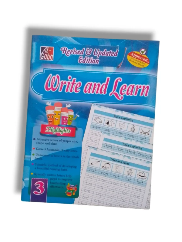 GABA Write and Learn 3 advanced handwriting book cover