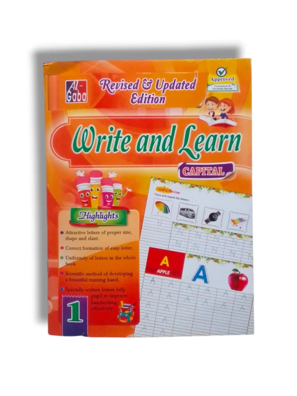 GABA Write and Learn 1 handwriting practice book cover
