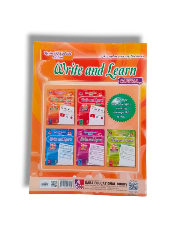 Inside pages of GABA Write and Learn 1 with tracing activities