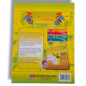 Inside pages of GABA My Cursive Writing 5 with handwriting exercises