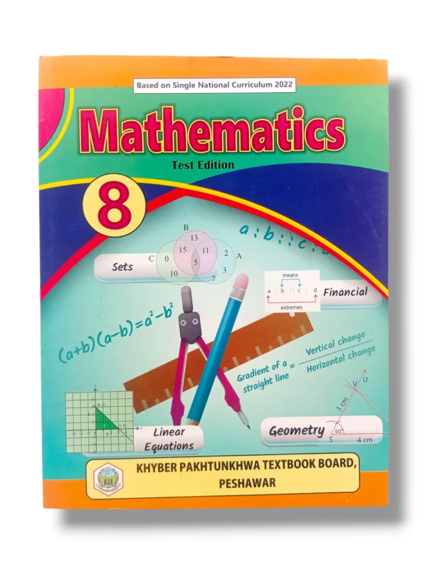 KPK Maths 8 Front Cover – Grade 8 Mathematics Textbook by KPK Board
