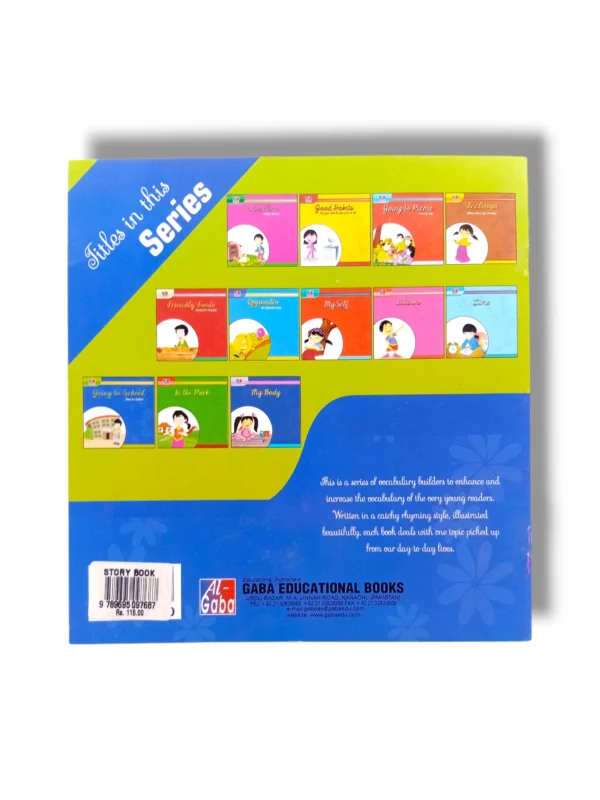 Bruno exploring the school in storybook