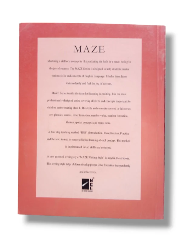 Inside pages of NCE New Maze Maths Copy Series Kindergarten