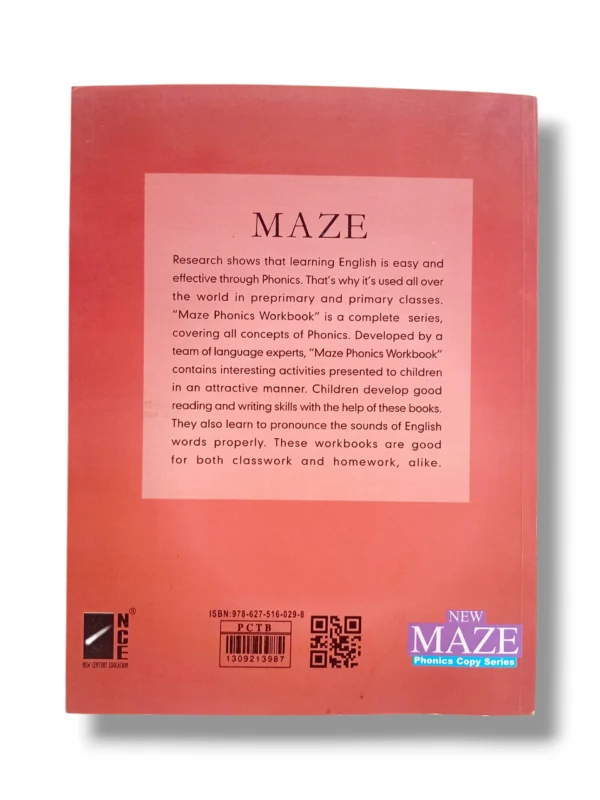Inside pages of NCE New Maze Phonics Copy Series Kindergarten