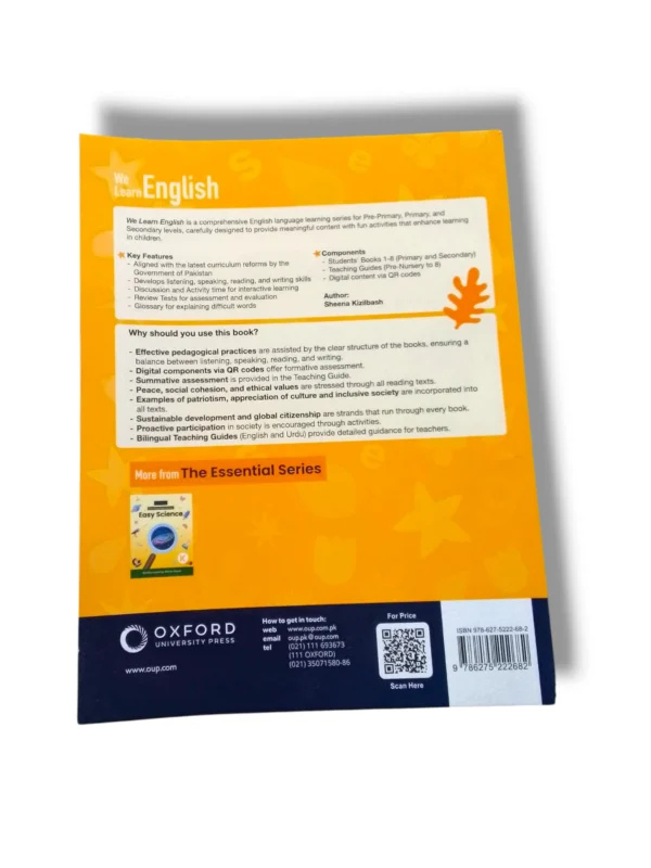 Kindergarten child learning English with Oxford We Learn English KG