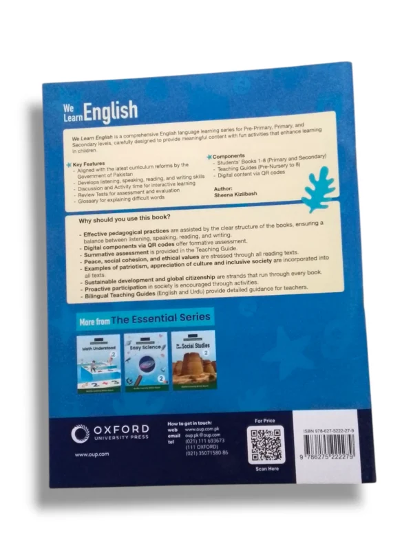 Grade 2 child learning English with Oxford We Learn English 2