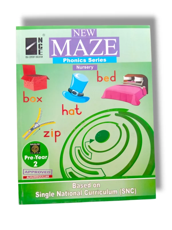NCE Maze Phonics Series Nursery book cover for preschool kids