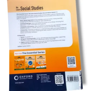 Sample pages of Oxford We Learn Social Studies 5 with exercises and illustrations