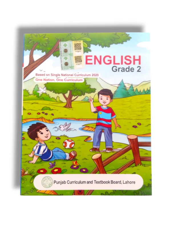 PTB English 2 textbook cover with colorful design