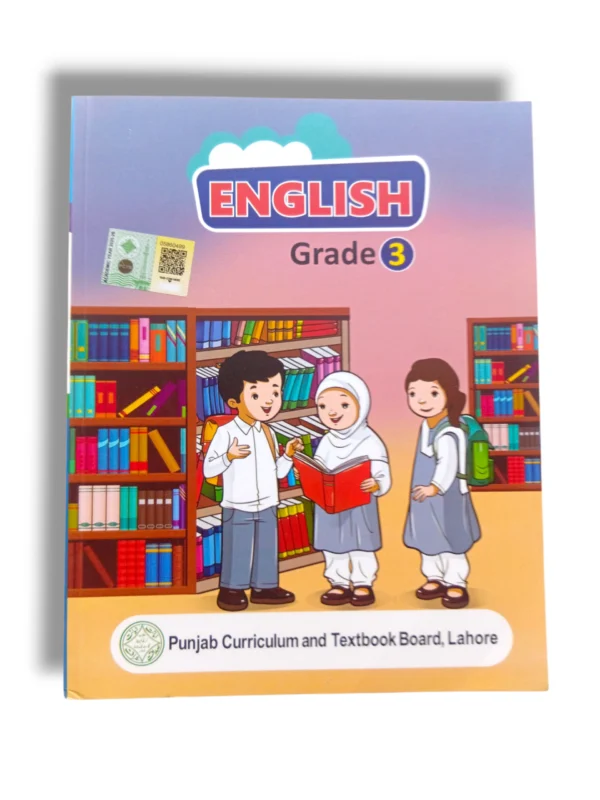 PTB English 3 textbook cover showing structured lessons