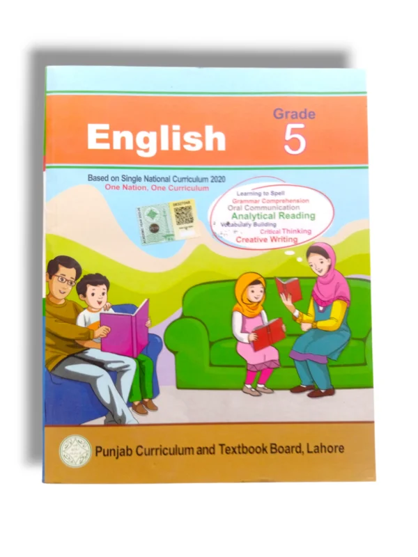 PTB English 5 textbook cover for Grade 5 students