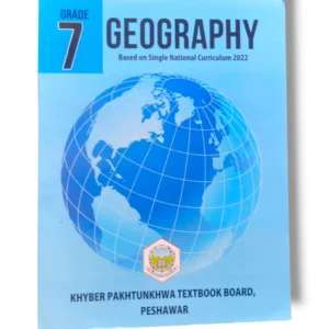 KPK Geography 7 (EM) textbook cover for Class 7 students