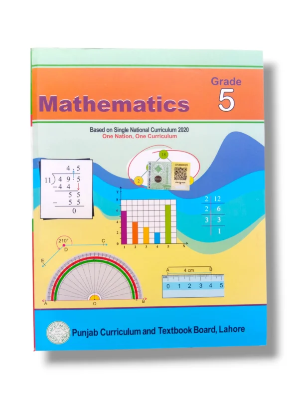 PTB Mathematics 5 Punjab Textbook Board Front Cover