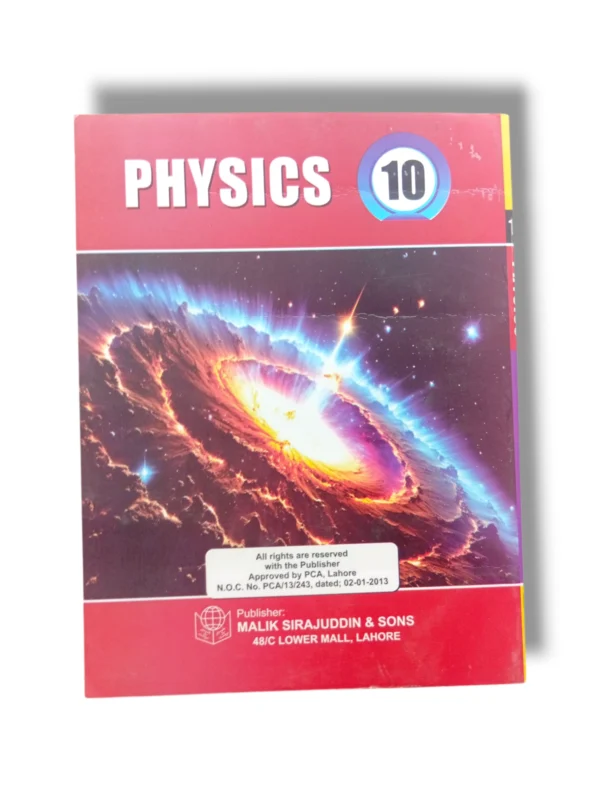 Inside pages of PTB Physics 10 textbook