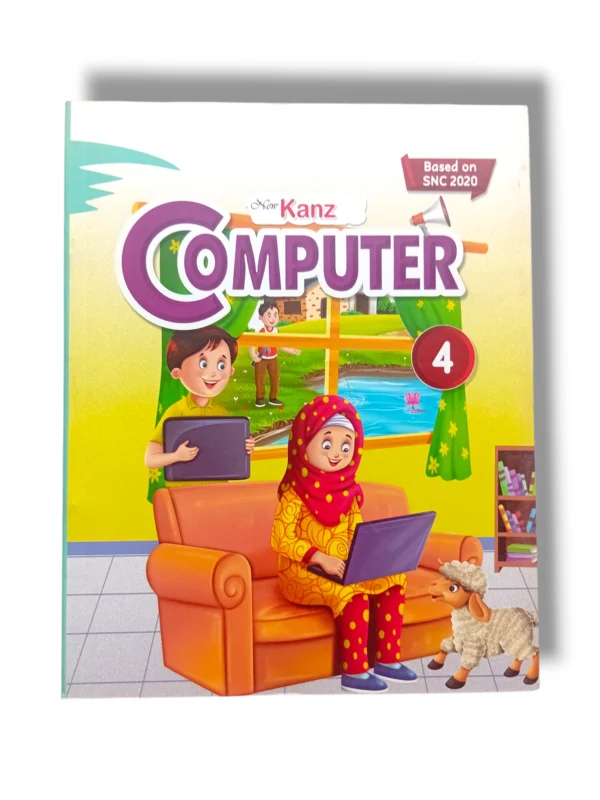 New Kanz Computer 4 Front Cover – Interactive Digital Skills Workbook