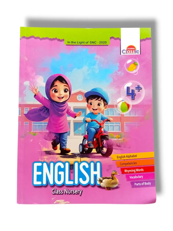 English Nursery Learning Book for Early Learners Academic Classic English Nursery Book Cover