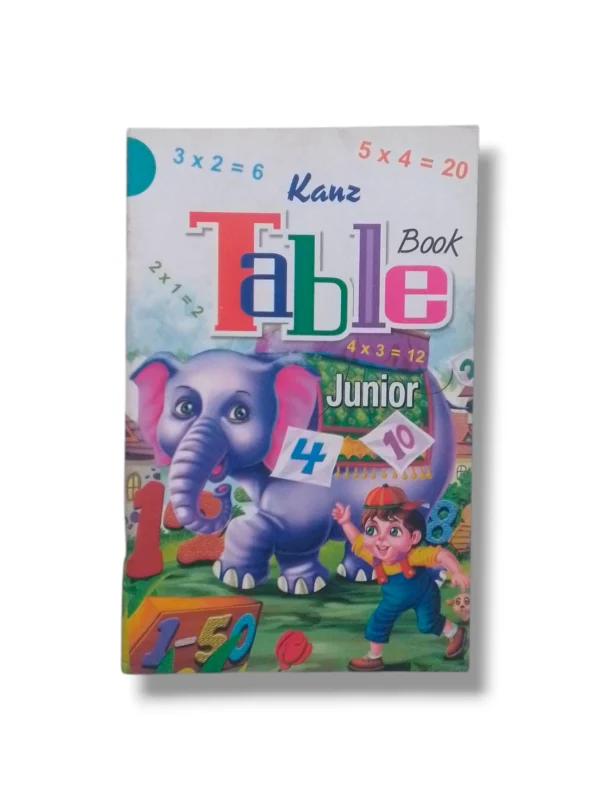 Kanz Table Book Junior – Fun Math Tables for Kids Kanz Table Book Junior cover