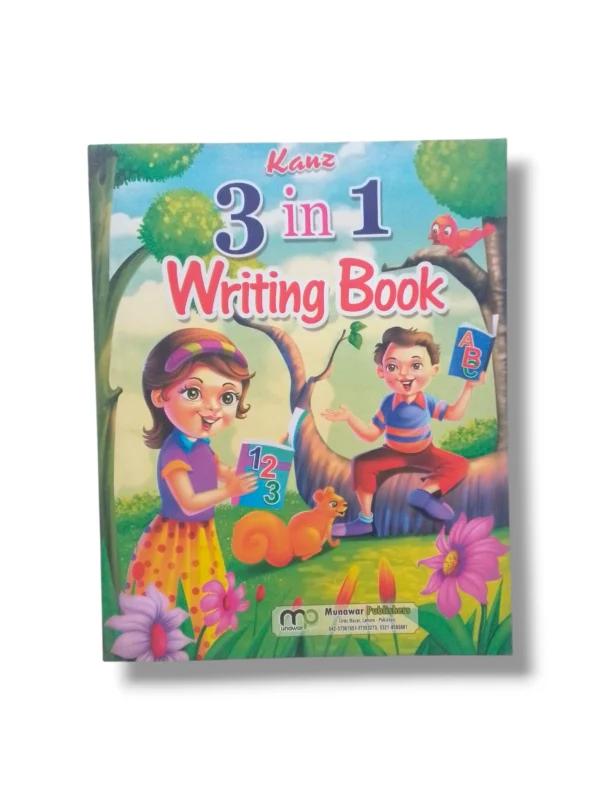 Kanz 3 in 1 Writing Book – Urdu, English & Numbers Practice Kanz 3 in 1 Writing Book cover