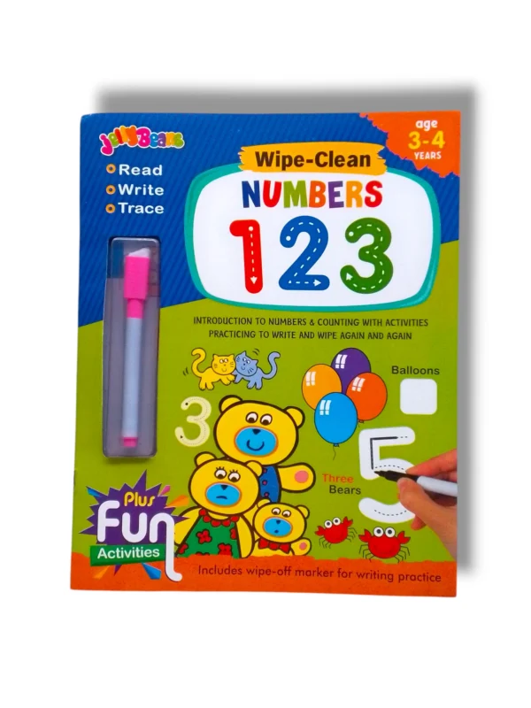 JBD Jelly Beans Wipe Clean 123 educational toy for kids