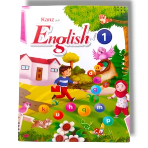 Young learners reading and writing in Kanz Gold English 1 class