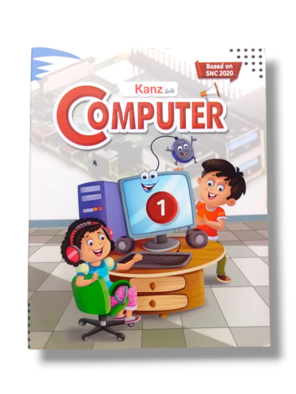 Young learners practicing typing skills in Kanz Gold Computer 1 class