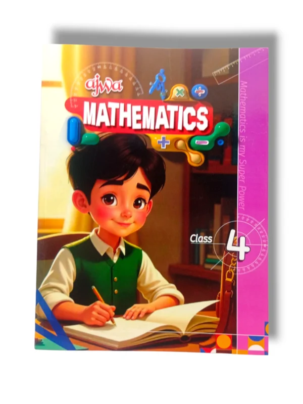 Ajwa Mathematics 4 cover for primary-level math learners