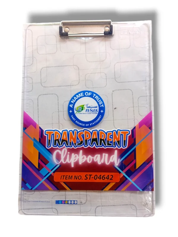 Transparent Clipboard ST-04642 on a White Background