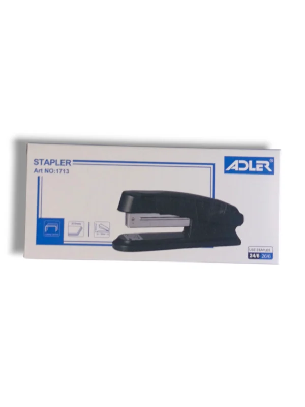 Adler 1713 heavy-duty stapler on a desk