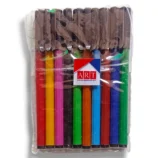 Artist using color markers to create vibrant artwork