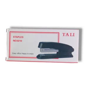 Tali Stapler 0210 on a desk with papers.