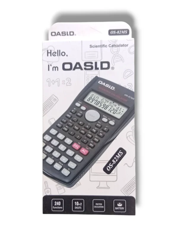 OASID Calculator OS-82MS scientific display and functions.