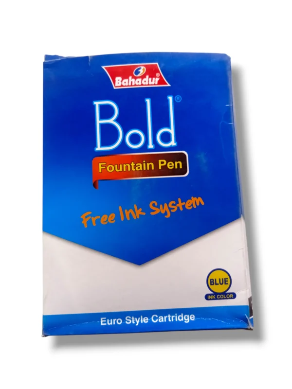 Bahadur Bold Fountain Pen in hand