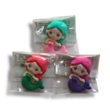 a pack of three high-quality pencil erasers.